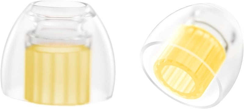 SpinFit W1 for IEM - SS - Patented Medical-Grade Silicone Ear Tips, Double W-Shaped Tube Core, More Stability - Image 1